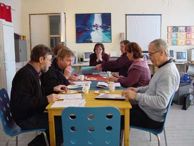 A meeting with Mikkeli City and head teachers to discuss about participation in the art education project.